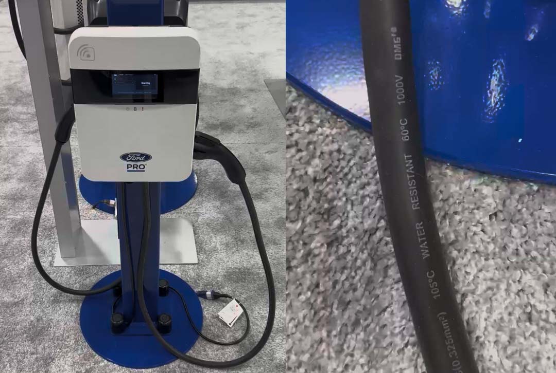 Ford Pro福特充電樁使用奧美格電纜